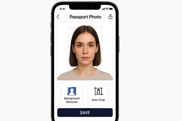 popular iPhone passport photo app interface 